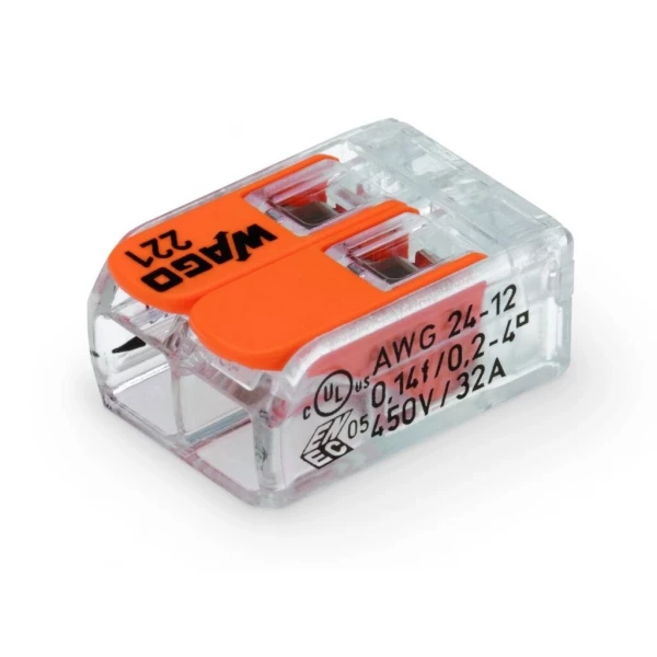 MODELO IN-LINE 221-412- 0,2 - 4mm² (suporta até 4mm)