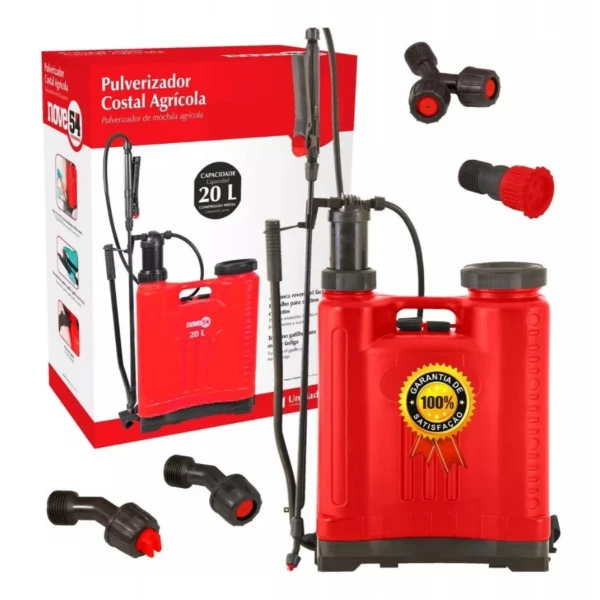 PULVERIZADOR AGRICOLA 20,0L  NOVE 54 VERMELHA 