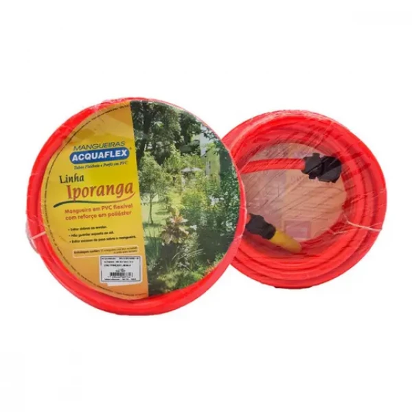 MANGUEIRA TRANCADA AQUAFLEX LARANJA 10MT