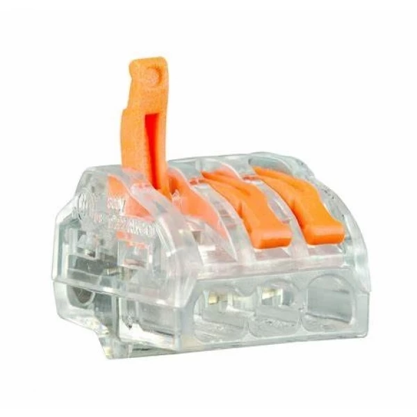 CONECTOR ALAVANCA TRANSPARENTE 3 POSIÇÃO