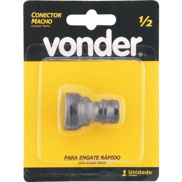 CONECTOR PLASTICO MACHO VONDER 1/2
