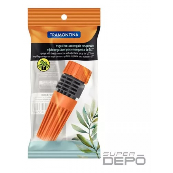 ESGUICHO PVC 1/2 ENGATE RAPIDO TRAMONTINA 