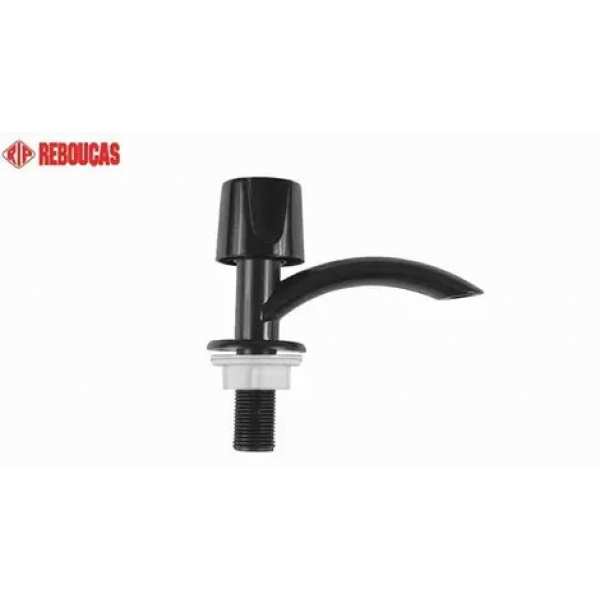 TORNEIRA  LAVATORIO 1/2'' PRETA REBOUCAS 