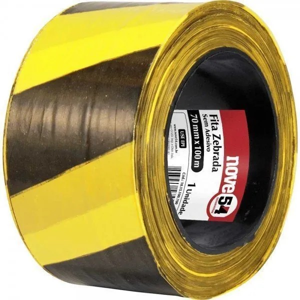 FITA ZEBRADA S/ADESIVO 70MMX100M     954
