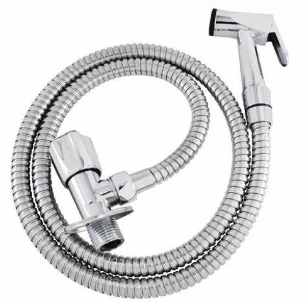 DUCHA HIGIENICA COMPLETA METAL CROMADA