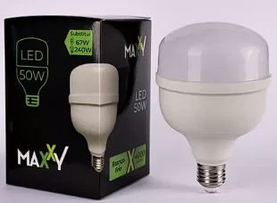 LAMPADA  BULBO 50W 6500K E-27 MAXXY 