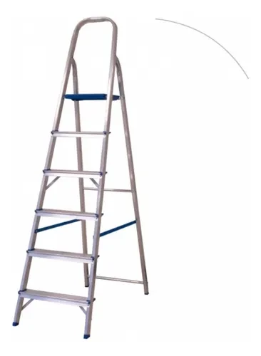 ESCADA ALUMINIO 6 DEGRAUS   -  ALUMASA