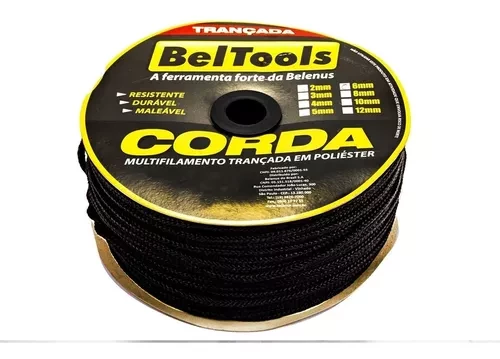 CORDA SEDA CAR MULTIFILAMENTO 6MM 150M PT BELTOOLS