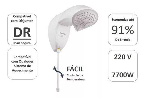 DUCHA ND ELETRONICA 7700W 220V HYDRA