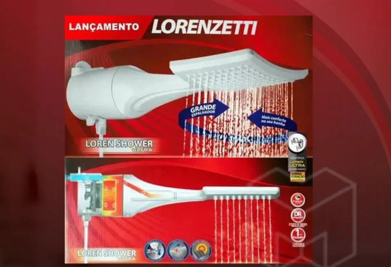 DUCHA LOREN SHOWER ELETRONICA 7500W 220V LORENZETTI