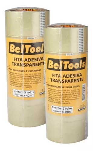 FITA ADESIVA TRANSPARENTE BELTOOLS 48MMX40