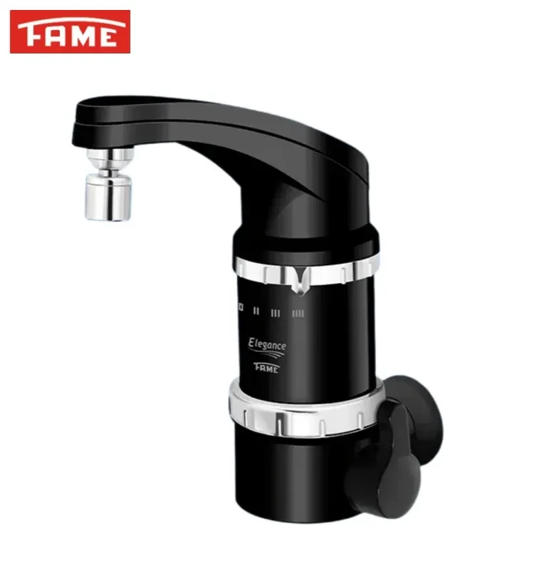 TORNEIRA ELETRONICA  ELEGANCE 220V/5400W PRETA PAREDE  FAME