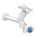 TORNEIRA P/ TANQUE TIGRE CROSS 15CM COM BICO BRANCA 